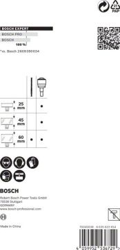 Bosch Delik Açma Testeresi Expert PC-Plus Panç Adaptör eHD+sMC TCT 105 Ø8,7 - 2608900526