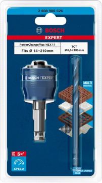 Bosch Delik Açma Testeresi Expert PC-Plus Panç Adaptör eHD+sMC TCT 105 Ø8,7 - 2608900526