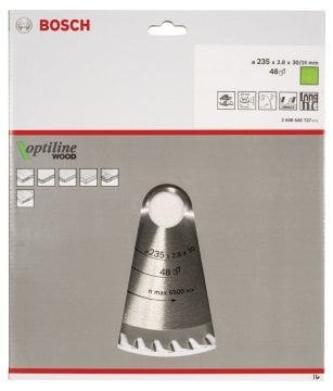 Bosch Daire Testere Bıçağı Optiline Wood 235x30/25 mm 48 Diş - 2608640727