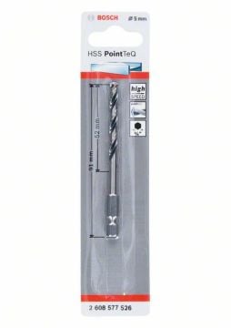 Bosch Metal Matkap Ucu HSS PointTeQ 1/4 İnç Altıgen Şaft 5,0 mm - 2608577526