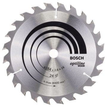 Bosch Daire Testere Bıçağı Optiline Wood 184x16 mm 24 Diş - 2608640817