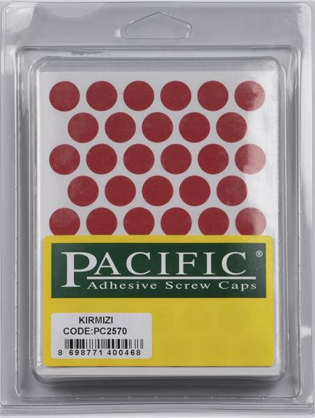 Pacific Kırmızı Yapışkanlı Tapa 14 mm - PC2570