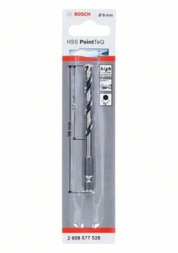Bosch Metal Matkap Ucu HSS PointTeQ 1/4 İnç Altıgen Şaft 6,0 mm - 2608577528