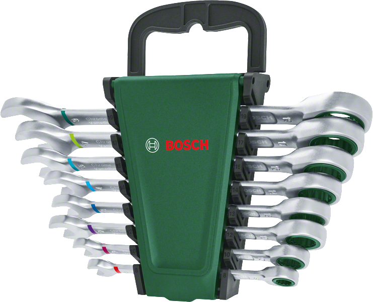 Bosch Cırcırlı Kombinasyon Anahtarı Seti 8 Parça - 1600A027PS