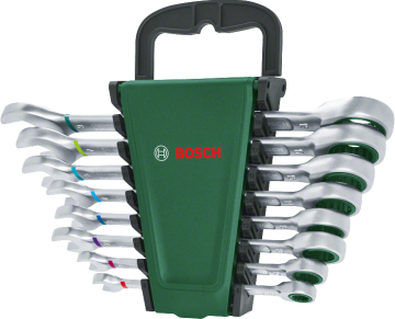 Bosch Cırcırlı Kombinasyon Anahtarı Seti 8 Parça - 1600A027PS