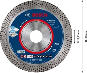 Bosch Elmas Kesme Diski Expert BFHaCeramic 125x22,23 mm - 2608900655