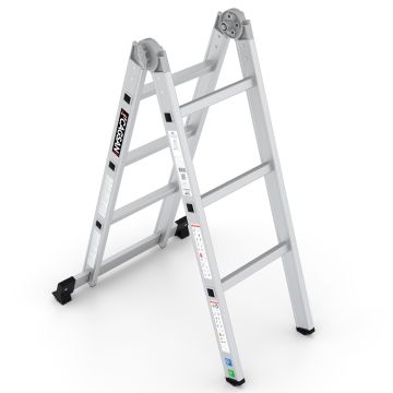 Çağsan Katlanır Alüminyum Merdiven 2x3 Basamaklı - K2