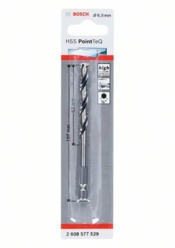 Bosch Metal Matkap Ucu HSS PointTeQ 1/4 İnç Altıgen Şaft 6,5 mm - 2608577529