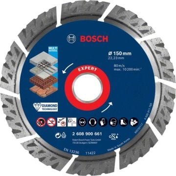 Bosch Elmas Kesme Diski Expert BFUni+Metal 150x22,23 mm - 2608900661