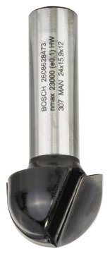 Bosch Yarımay Freze Ucu Standard For Wood 12x24x57x12 mm - 2608628473