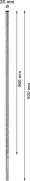 Bosch Kırıcı Delici Uç SDS-Max-8X Expert 20x920 mm (1 Adet) - 2608900231