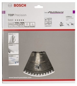 Bosch Daire Testere Bıçağı Best For MultiMaterial 216x30 mm 64 Diş - 2608642097