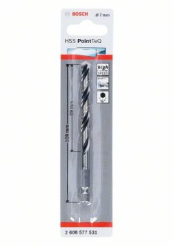 Bosch Metal Matkap Ucu HSS PointTeQ 1/4 İnç Altıgen Şaft 7,0 mm - 2608577531