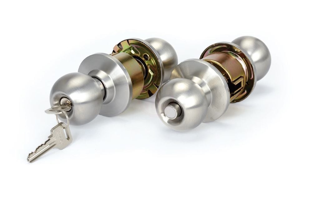 Ugr Küre Tip Krom Topuzlu Kilit Krom Saten Anahtarlı