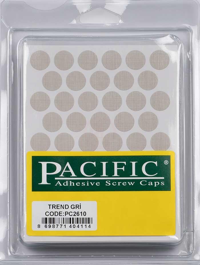 Pacific Trend Gri Yapışkanlı Tapa 14 mm - PC2610