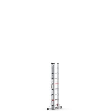 Çağsan Üç Parçalı Sürgülü Alüminyum Merdiven 3x8 Basamaklı - TS075