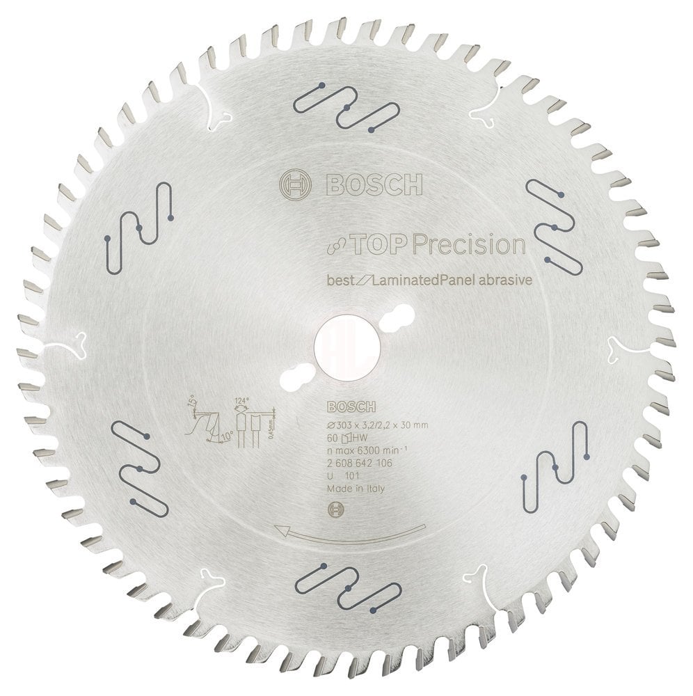 Bosch Daire Testere Bıçağı Best For LaminatedPanel Abrasive 300x30 mm 60 Diş - 2608642106