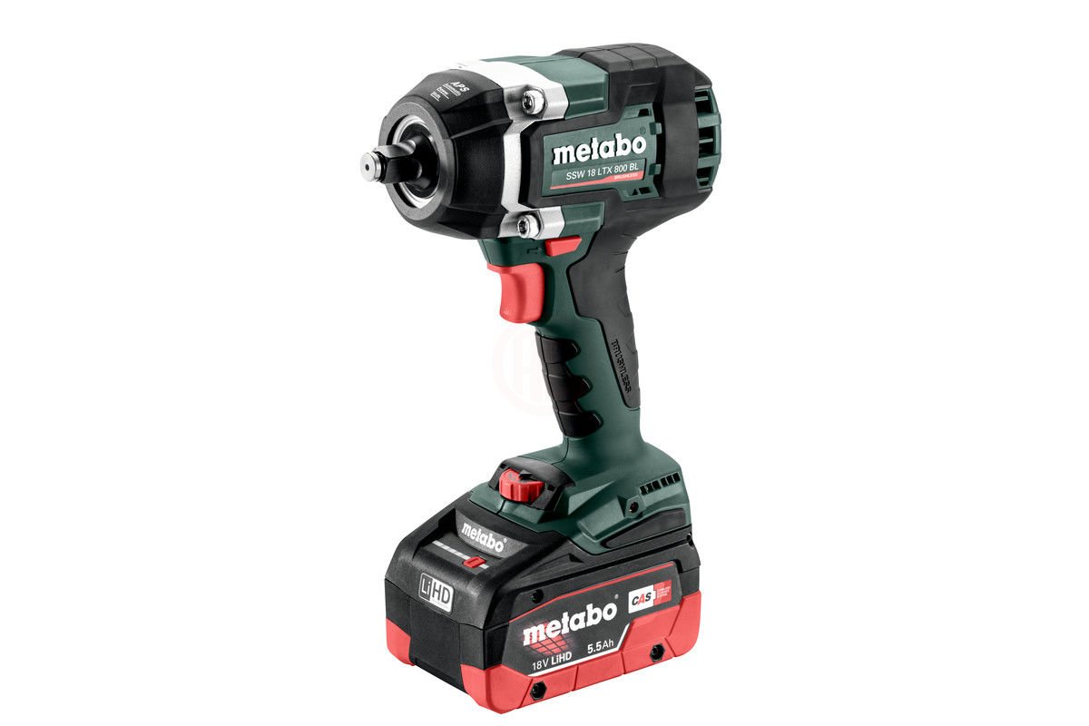 Metabo Akülü Somun Sıkma Makinesi SSW 18 LTX 800 BL (2 x 5,5 Ah Akü)