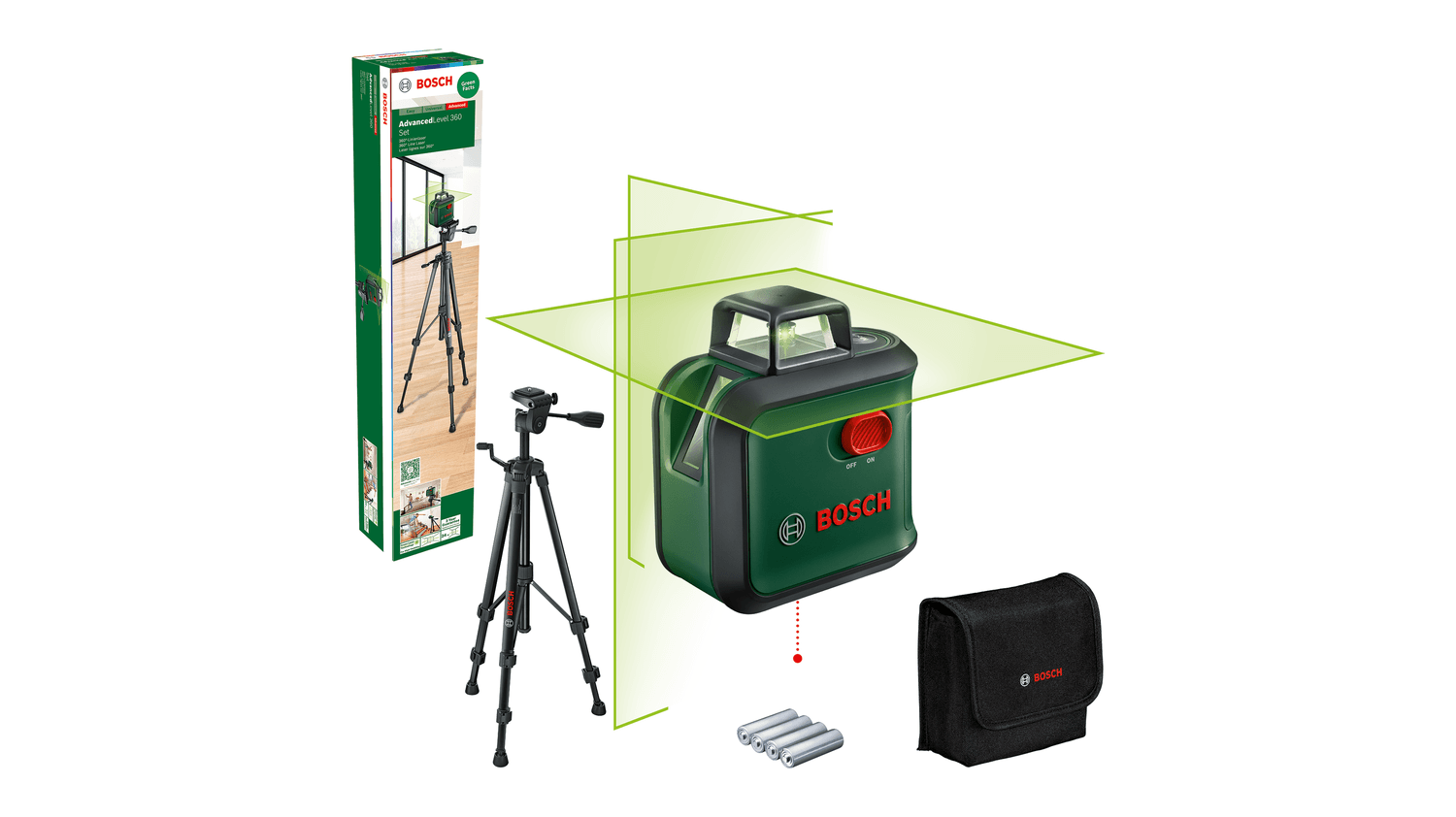 Bosch Çizgi Hizalama Lazeri Advanced Level 360 Set - 0603663B07