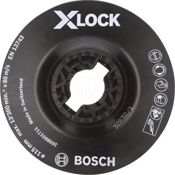 Bosch X-Lock Fiber Disk İçin Taban 115 mm Yumuşak - 2608601711