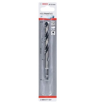 Bosch Metal Matkap Ucu HSS PointTeQ 1/4 İnç Altıgen Şaft 10,0 mm - 2608577537