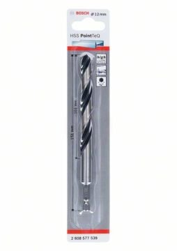 Bosch Metal Matkap Ucu HSS PointTeQ 1/4 İnç Altıgen Şaft 12,0 mm - 2608577539