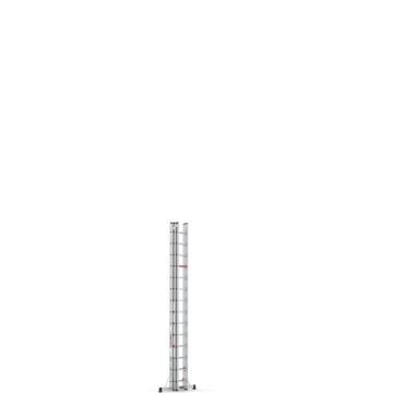 Çağsan Üç Parçalı Sürgülü Alüminyum Merdiven 3x14 Basamaklı - TS120