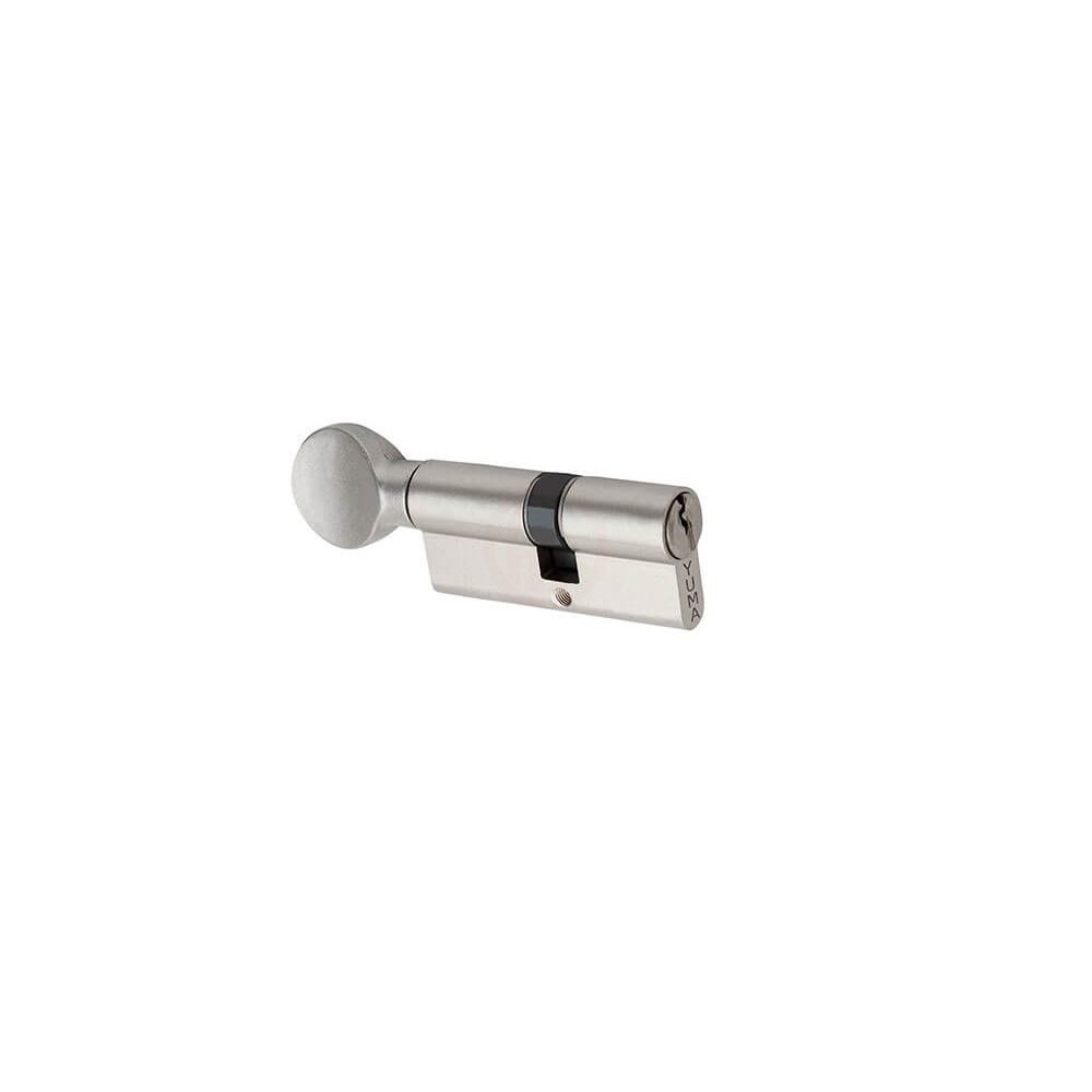 Yuma Kilit Mandallı Topuzlu Standart Pirinç Barel 68 mm Cerman Mandallı Saten - YM-B68MS