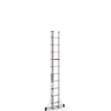 Çağsan İki Parçalı Sürgülü Alüminyum Merdiven 2x10 Basamaklı - TS6