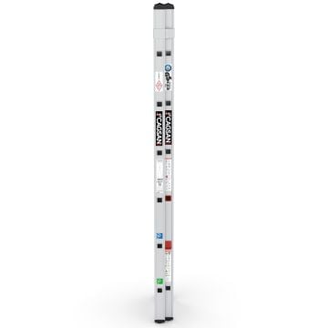 Çağsan İki Parçalı Sürgülü Alüminyum Merdiven 2x6 Basamaklı - TS6040