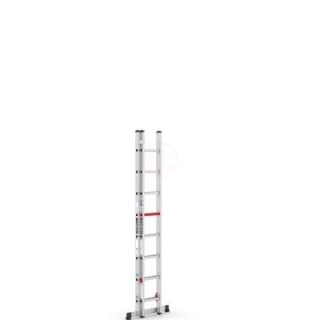 Çağsan İki Parçalı Sürgülü Alüminyum Merdiven 2x8 Basamaklı - TS6050