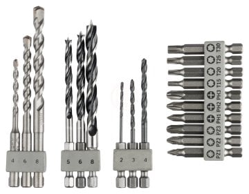Bosch SDS-Quick Çok Amaçlı Matkap Ucu Uneo Set (19 Parça) - 2609256989