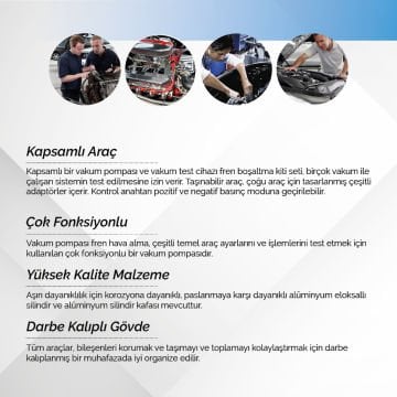 Brio Bgs Fren Havası Vakum Pompa Test Cihazı Universal