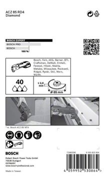 Bosch Starlock Aksesuarı / Expert Starlock Testere Ucu GA ACZ 85 RD4 (1 Adet) - 2608900034