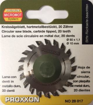 Proxxon Tungsten Uçlu Testere 50x1,1 mm 20 Diş (28017)