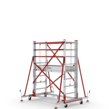 Çağsan Telesafe XL Premium İki Parçalı Alüminyum İskele 2x8 Basamaklı - S004_XLN_PR
