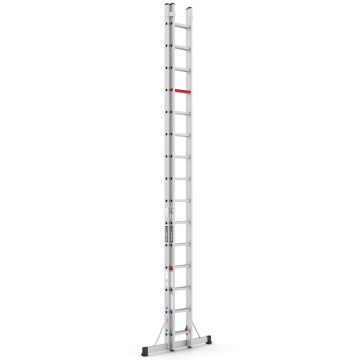 Çağsan İki Parçalı Sürgülü Alüminyum Merdiven 2x15 Basamaklı - TS9