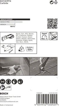 Bosch Starlock Aksesuarı / Expert Starlock Testere Ucu GA AVZ 32 RT4 - 2608900040