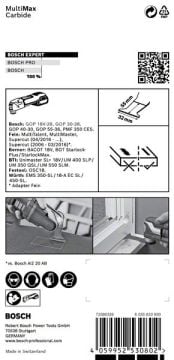 Bosch Starlock Aksesuarı / Expert StarlockPlus Testere MuMax PAIZ32APT (1 Adet) - 2608900028