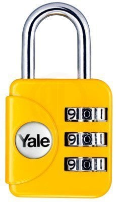 Yale Geniş Tip Mini Şifreli Asma Kilit Karışık Renkli Blister - YP1/28/121/1