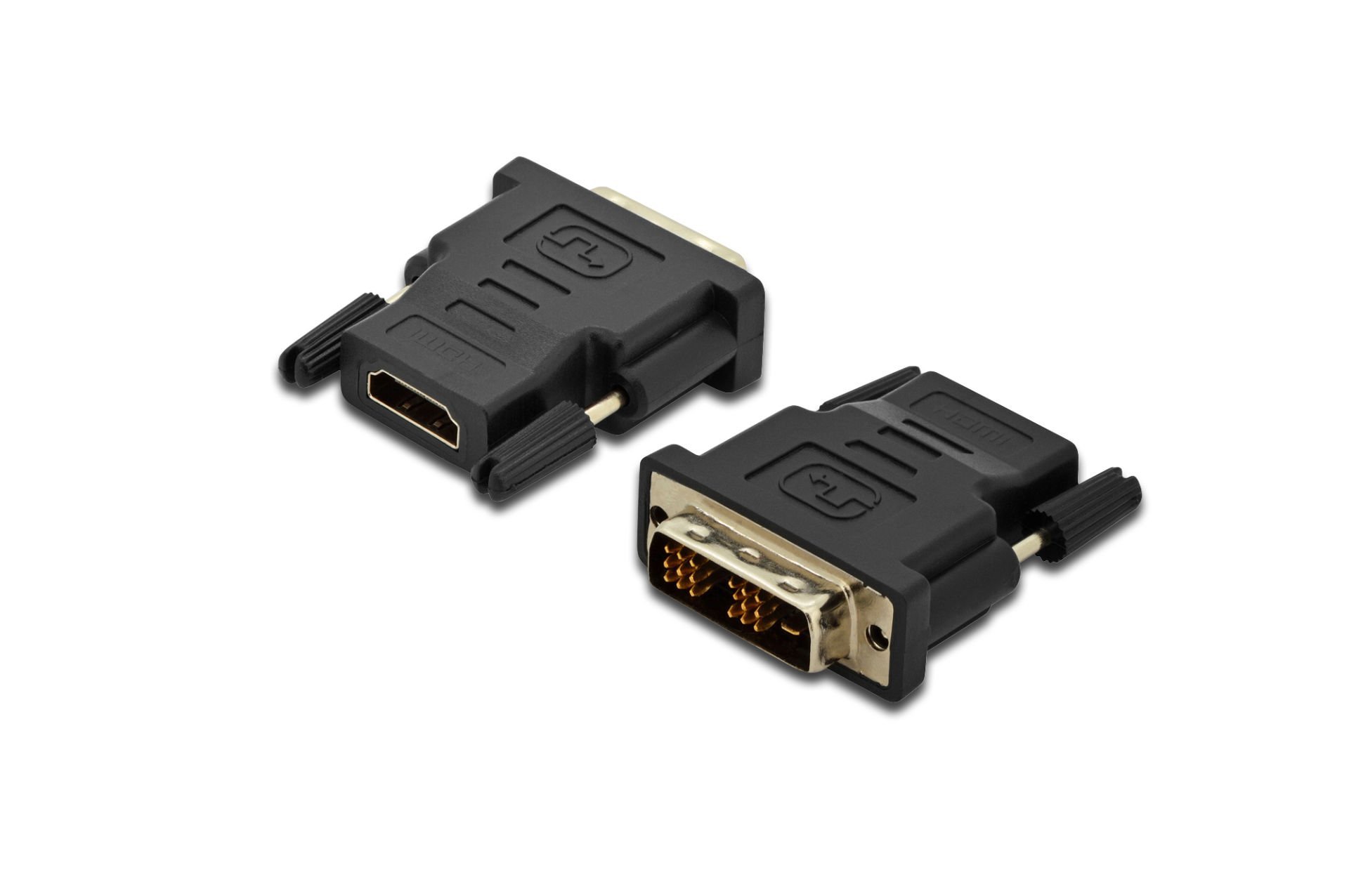 Assmann Hdmı Dvı Adaptörü, Hdmı 1.3 Uyumlu, Hdmı Tip A (19 Pin) Dişi - Dvı-D Single Link (18 + 1) Erkek, Siyah Renk