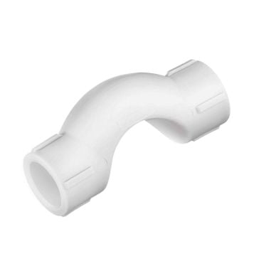 KAS PPRC Manşonlu Kavis C Tip Beyaz 32 mm