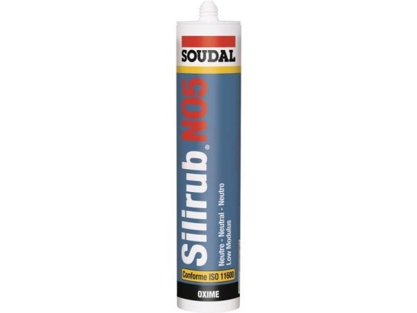 Soudal Silirub No5 Nötr İnşaat Silikonu Beyaz 300 Ml - 120635