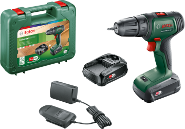 Bosch Akülü Vidalama Matkabı UniversalDrill 18 (2 x 1,5 Ah Akü) - 06039D4002