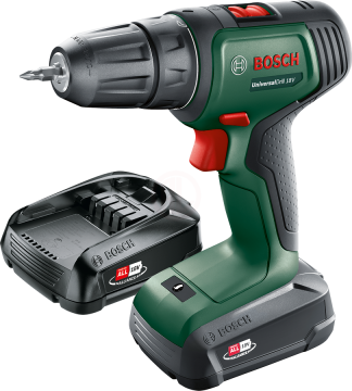 Bosch Akülü Vidalama Matkabı UniversalDrill 18 (2 x 1,5 Ah Akü) - 06039D4002