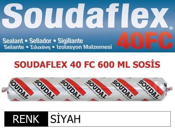 Soudal Soudaflex 40Fc 600 Ml Sosis Siyah - 116902