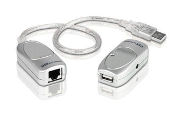Aten Usb 1.1 Cat 5 Mesafe Uzatma Cihazı, 60 Mt (Usb Cat 5 Extender)