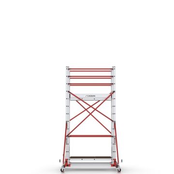Çağsan Telesafe XL Premium İki Parçalı Alüminyum İskele 2x13 Basamaklı - S007_XLN_PR