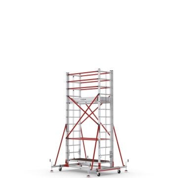 Çağsan Telesafe XL Premium İki Parçalı Alüminyum İskele 2x13 Basamaklı - S007_XLN_PR