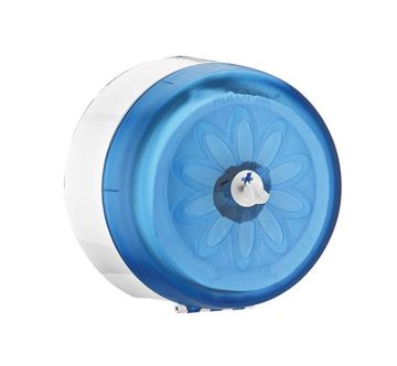 Rulopak Mini Cimri İçten Çekmeli Tuvalet Kağıdı Dispenseri Transparan Mavi